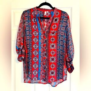 KUT women’s button down blouse size M